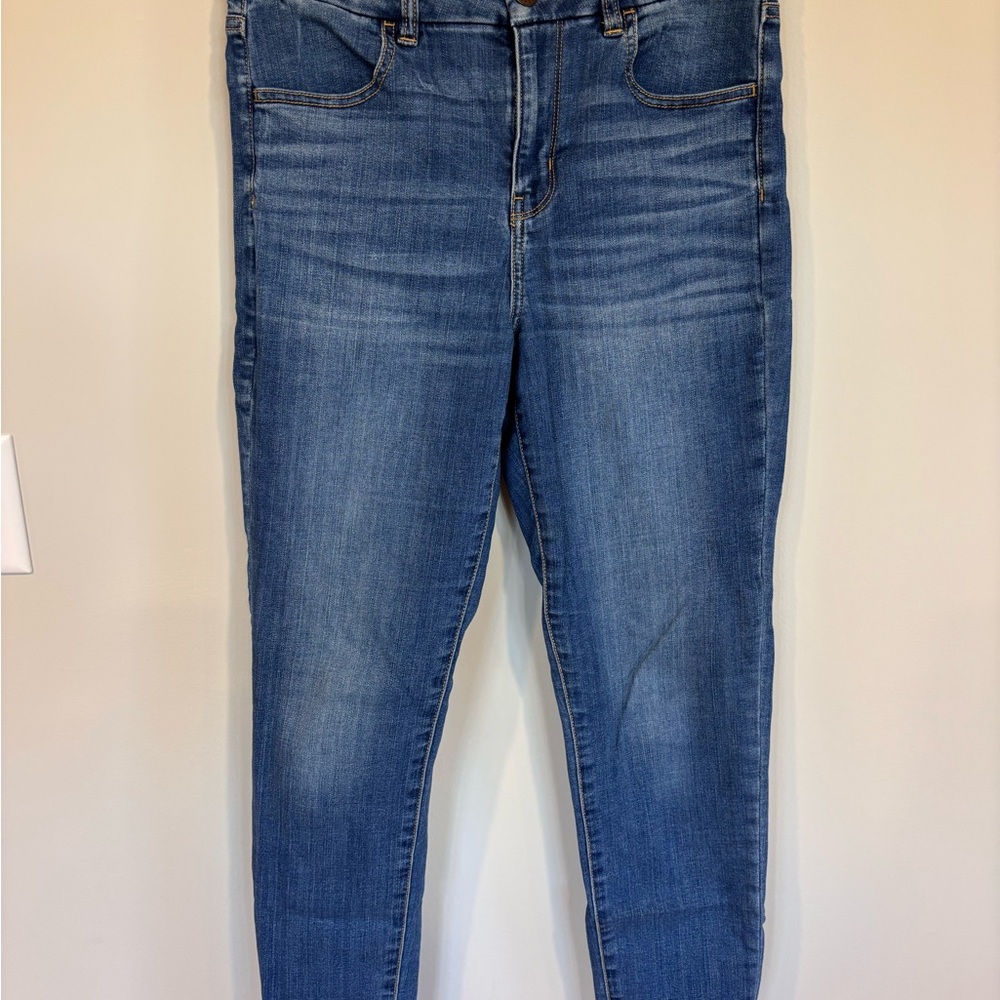 American Eagle Women's Jeans - Curvy High Rise Jegging - Size 8 Long